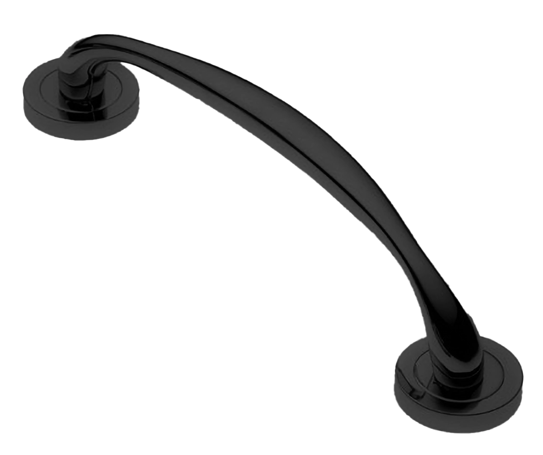 Ручка-скоба LEON PH NERO, цвет - черный фото 1 Ручка-скоба LEON PH NERO, цвет - черный фото купить Калининград