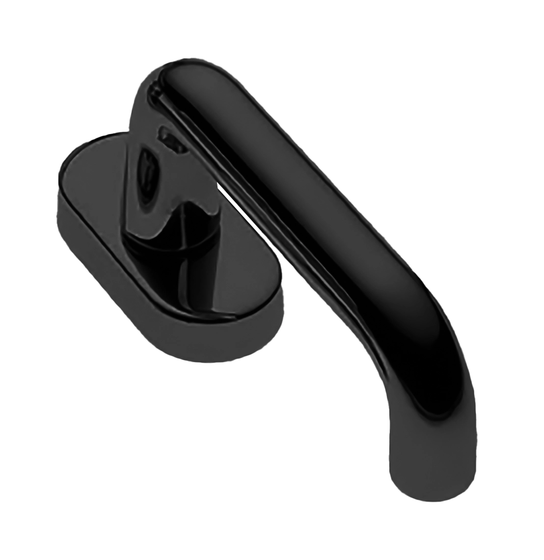 Ручка оконная IRIS W1 NERO, цвет - черный фото 1 Ручка оконная IRIS W1 NERO, цвет - черный фото купить Калининград