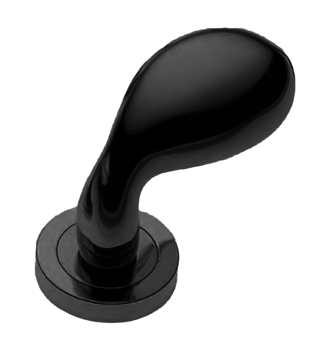 Ручка дверная AIR-2 R2 NERO раздельная на круглой розетке, цвет - черный фото 1 Ручка дверная AIR-2 R2 NERO раздельная на круглой розетке, цвет - черный фото купить Калининград