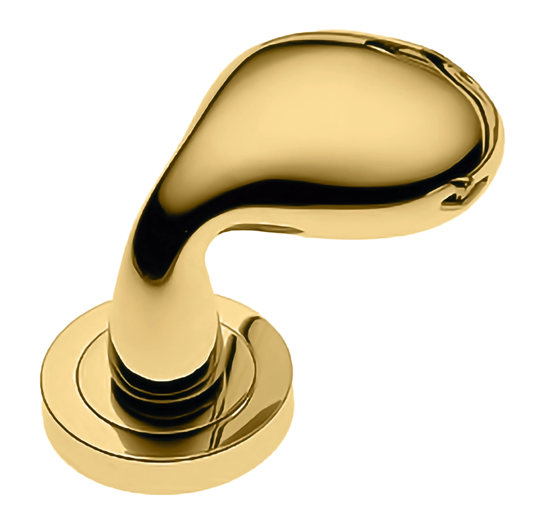 Ручка дверная SIENA-2 R2 OTL раздельная на круглой розетке, цвет - золото фото 1 Ручка дверная SIENA-2 R2 OTL раздельная на круглой розетке, цвет - золото фото купить Калининград