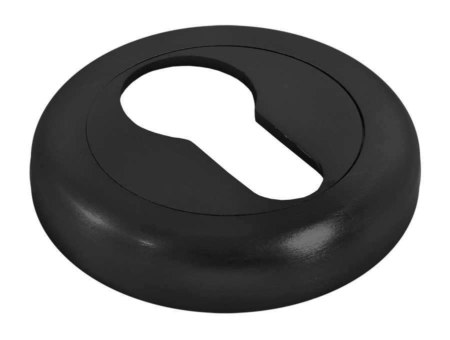 Накладка на ключевой цилиндр LUX-KH-R4 NERO на круглой розетке, цвет черный фото купить в Калининграде