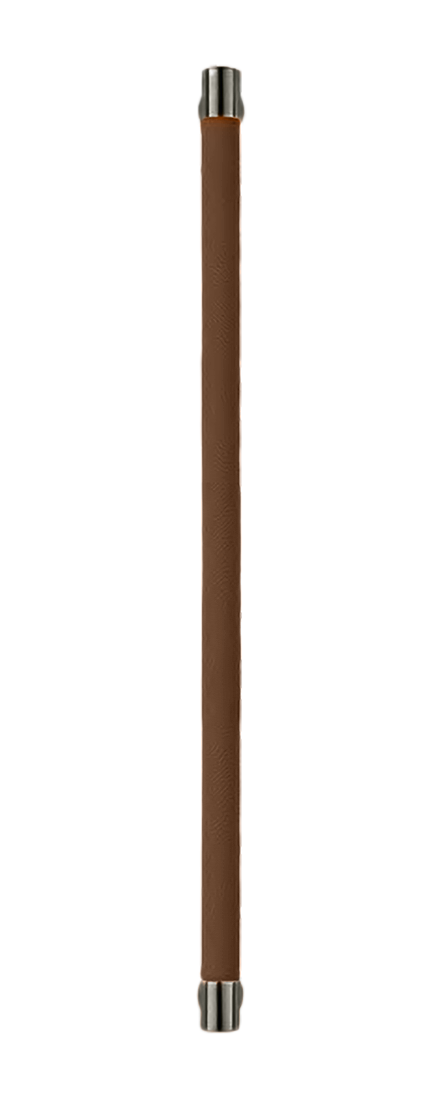 Ручка-скоба HIDE LEATHER PH/B ANT/TESTA DI MORO, цвет - антрацит/темно-коричневый фото купить Калининград