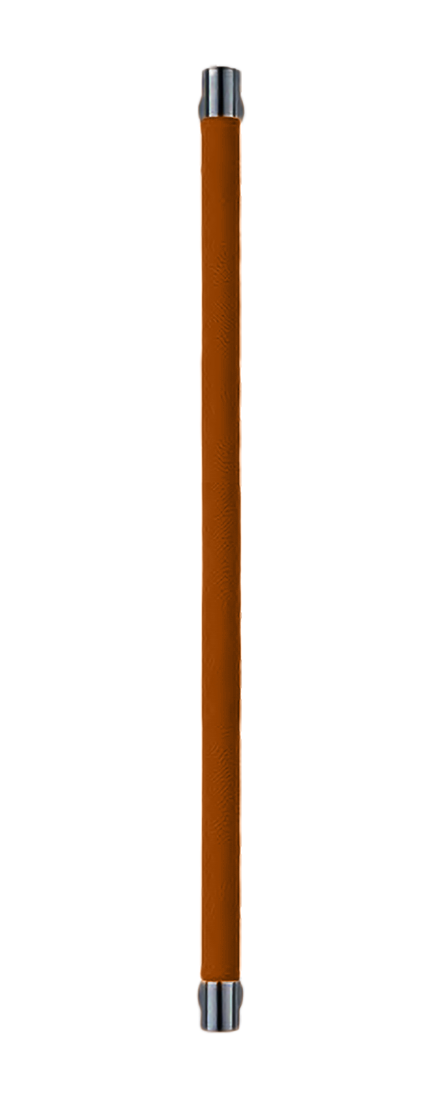 Ручка-скоба HIDE LEATHER PH/B NERO/CUOIO, цвет - черный/светло-коричневый фото купить Калининград