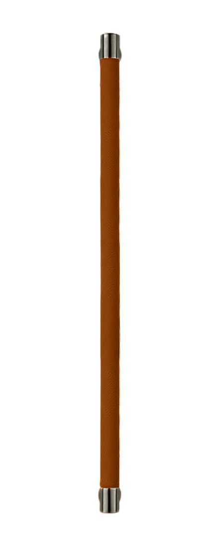 Ручка-скоба HIDE LEATHER PH/B ANT/CUOIO, цвет - антрацит/светло-коричневый фото купить Калининград