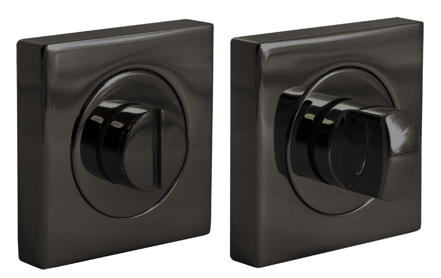 LUX-WC-S2 NIN, завертка сантехническая на квадратной розетке, цвет - черный никель фото купить Калининград