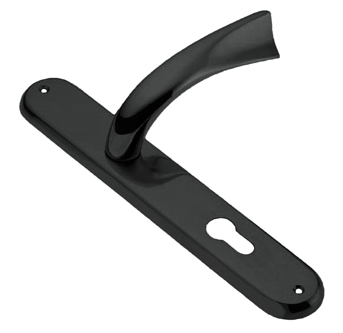 Ручка дверная на планке TENDER PL NIN, цвет черный никель, латунь фото купить в Калининграде