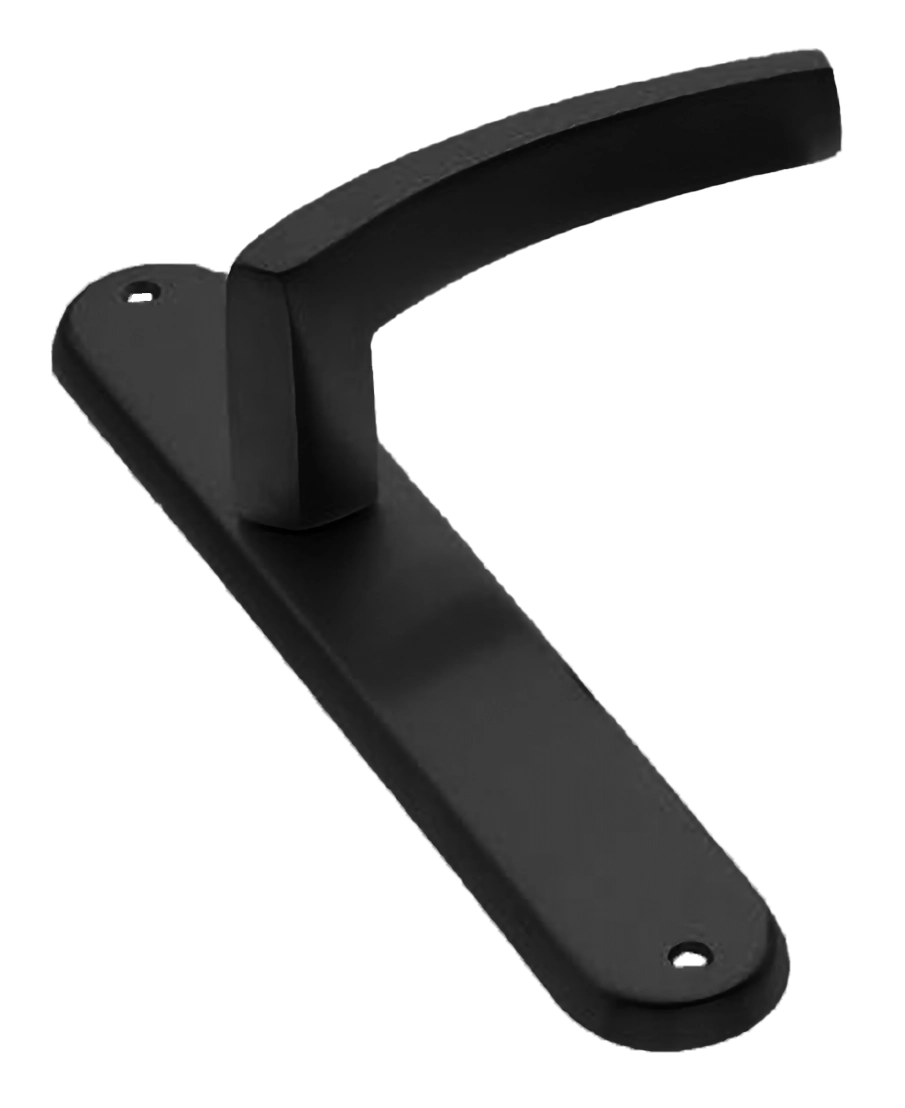 Ручка дверная на планке WIND PL NERO, цвет черный, латунь фото купить в Калининграде