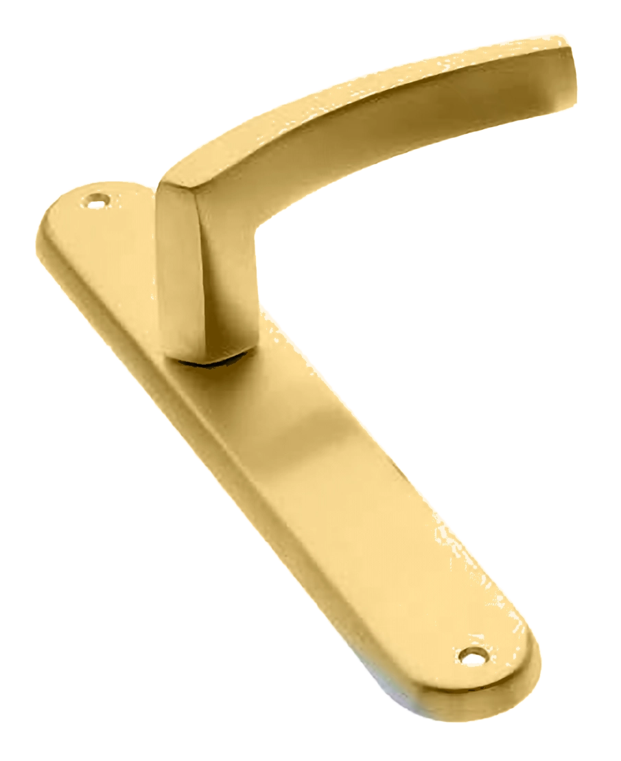 Ручка дверная на планке WIND PL OSA, цвет матовое золото, латунь фото купить в Калининграде