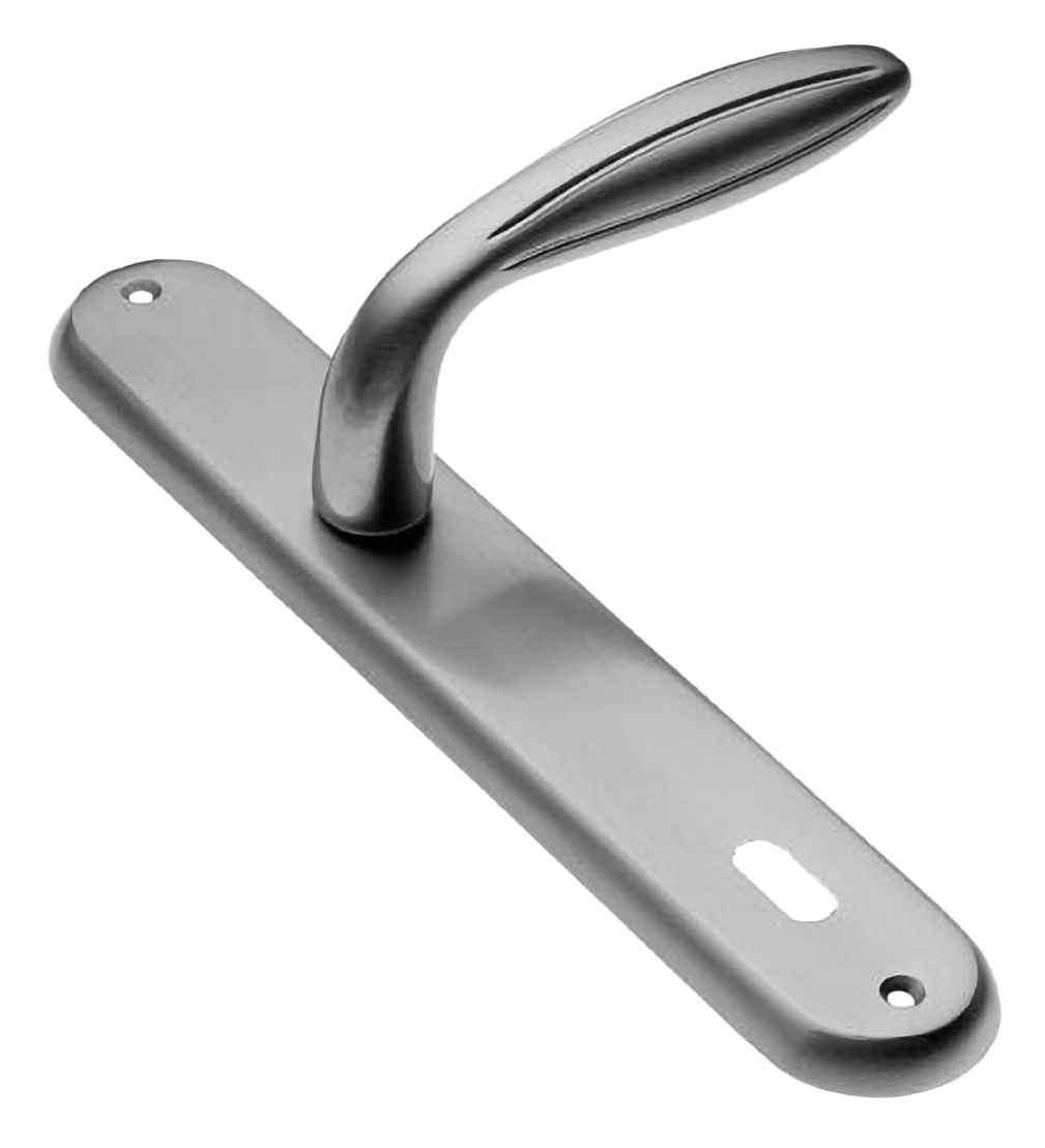 Ручка дверная на планке BUD PL CSA, цвет матовый хром, латунь фото купить в Калининграде