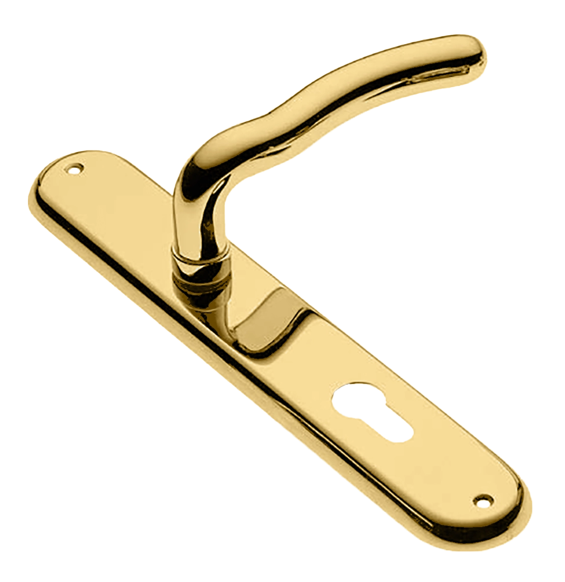 Ручка дверная на планке SNAKE PL OTL, цвет золото, латунь фото купить в Калининграде