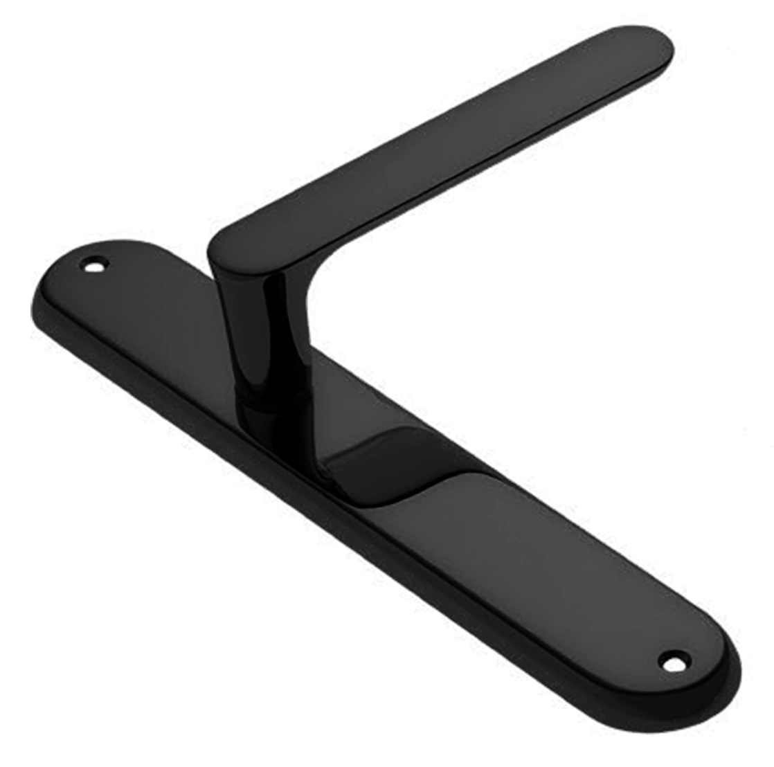 Ручка дверная на планке LE BOAT PL NERO, цвет черный, латунь фото купить в Калининграде