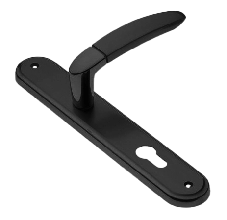 Ручка дверная на планке SAIL PL NERO, цвет черный, латунь фото купить в Калининграде