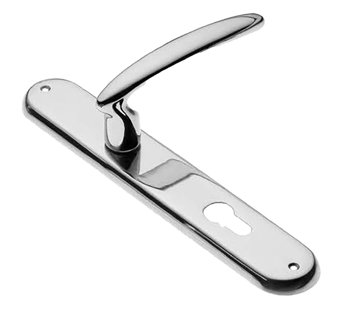 Ручка дверная на планке FLAMINGO PL CRO, цвет хром, латунь фото купить в Калининграде