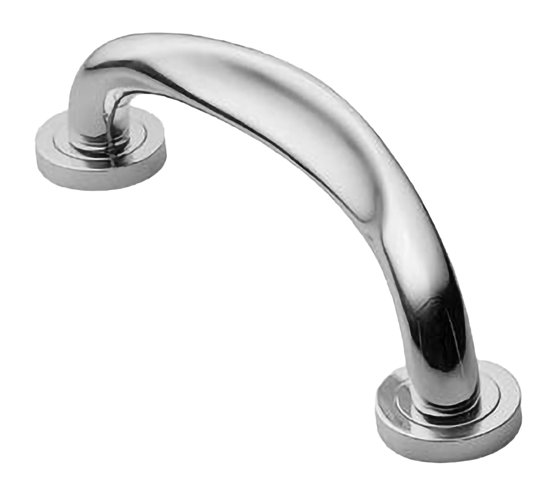 Ручка-скоба дверная RAFT PH CRO на круглой розетке, цвет хром, латунь фото купить в Калининграде