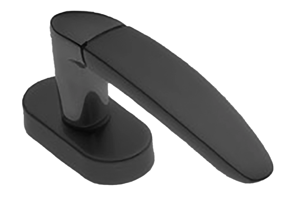 Ручка оконная SAIL W1 NERO на прямоугольной розетке, цвет черный, латунь фото купить в Калининграде