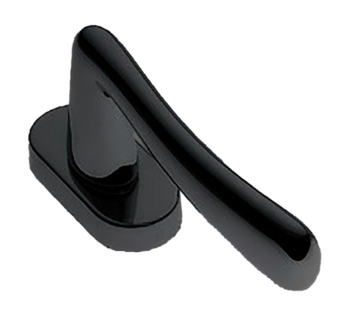 Ручка оконная COCKATOO W1 NERO на прямоугольной розетке, цвет черный, латунь фото купить в Калининграде