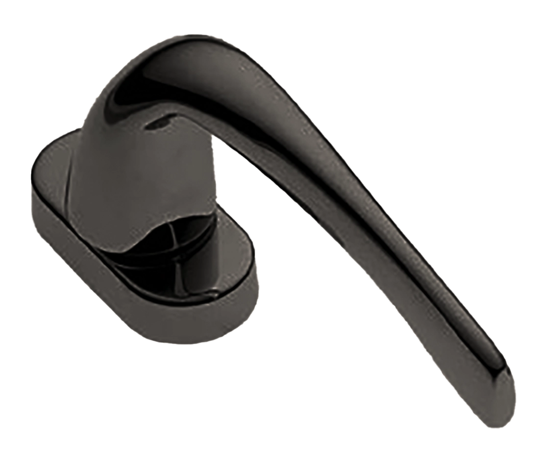 Ручка оконная LE MANS W1 NIN на прямоугольной розетке с 4-х позицион. механизмом, цвет черный никель, латунь фото купить в Калининграде