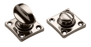 LUX-WC-RIVA NIK, завертка сантехническая на квадратной розетке для ручки RIVA, цвет - никель фото купить в Калининграде