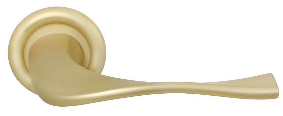 Ручка дверная SKYSCRAPER R7 AH на круглой розетке, цвет Осенний мёд/Autumn Honey фото купить Калининград