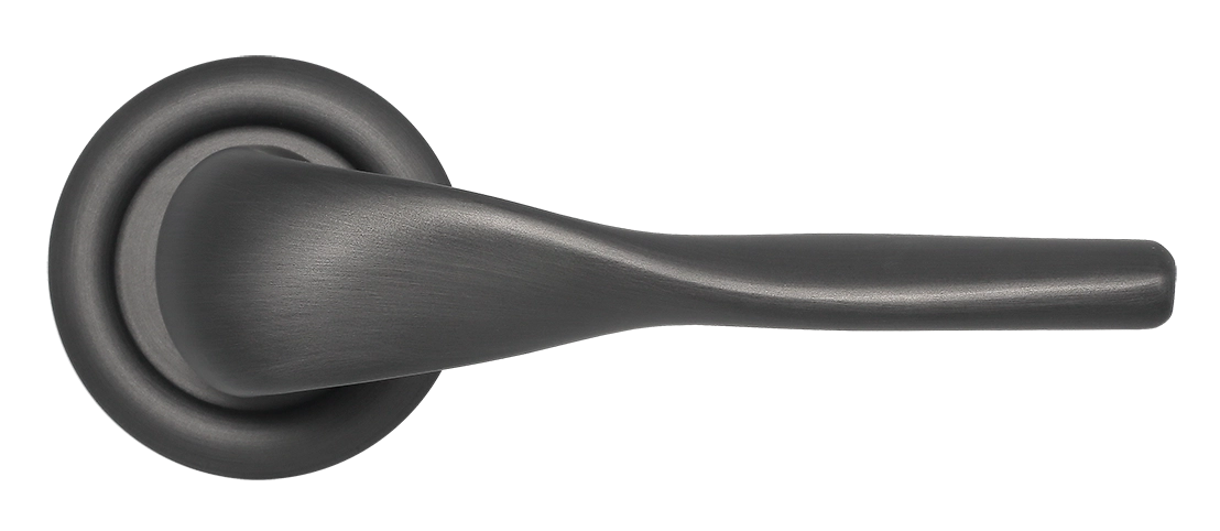 Ручка дверная LVB R7 SST на круглой розетке, цвет Летняя гроза/Summer Storm фото купить в Калининграде