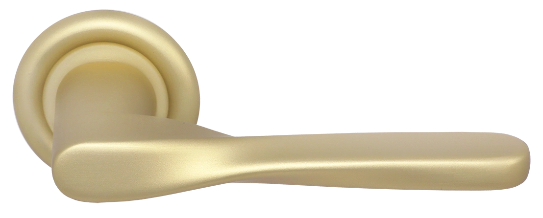 Ручка дверная THE OLYMPICS R7 AH на круглой розетке, цвет Осенний мёд/Autumn Honey фото купить Калининград