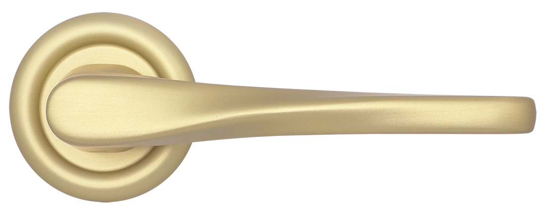 Ручка дверная THE OLYMPICS R7 AH на круглой розетке, цвет Осенний мёд/Autumn Honey фото купить в Калининграде