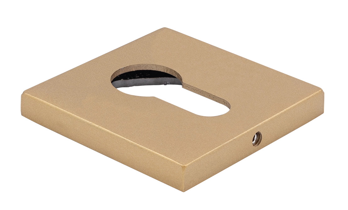 Накладка на замок MH-KH-S6 FTG под евроцилиндр, цвет матовое итальянское золото фото купить Калининград