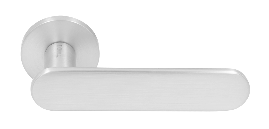 Ручка дверная MH-65-R6 SEMPIONE SC на круглой розетке, цвет матовый хром фото купить Калининград