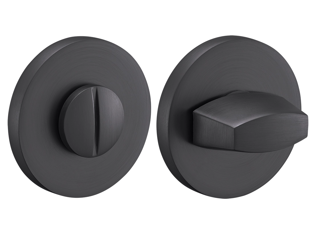 Завертка сантехническая MH-WC-R6 GR на круглой розетке, цвет графит, ЦАМ фото купить Калининград