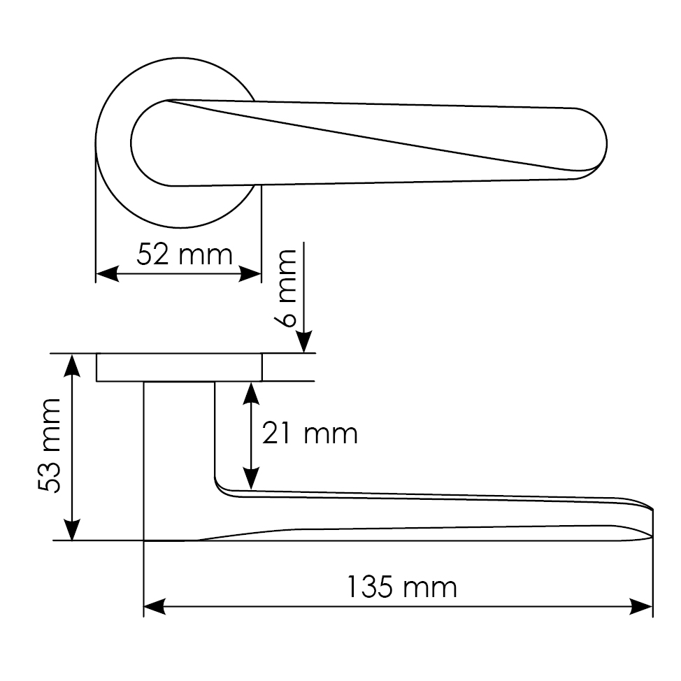 Комплект дверных ручек MH-58-R6 BL с заверткой MH-WC-R6 BL + магнитный замок M1895 BL, цвет черный фотомореллиКалининград