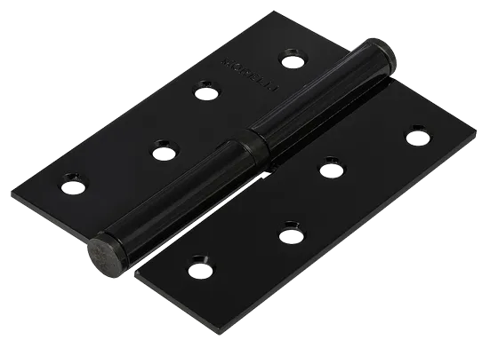 Петля карточная разъемная MSND 100X70X2.5 BL L с подшипником стальная левая, врезная цвет черный фото купить Калининград