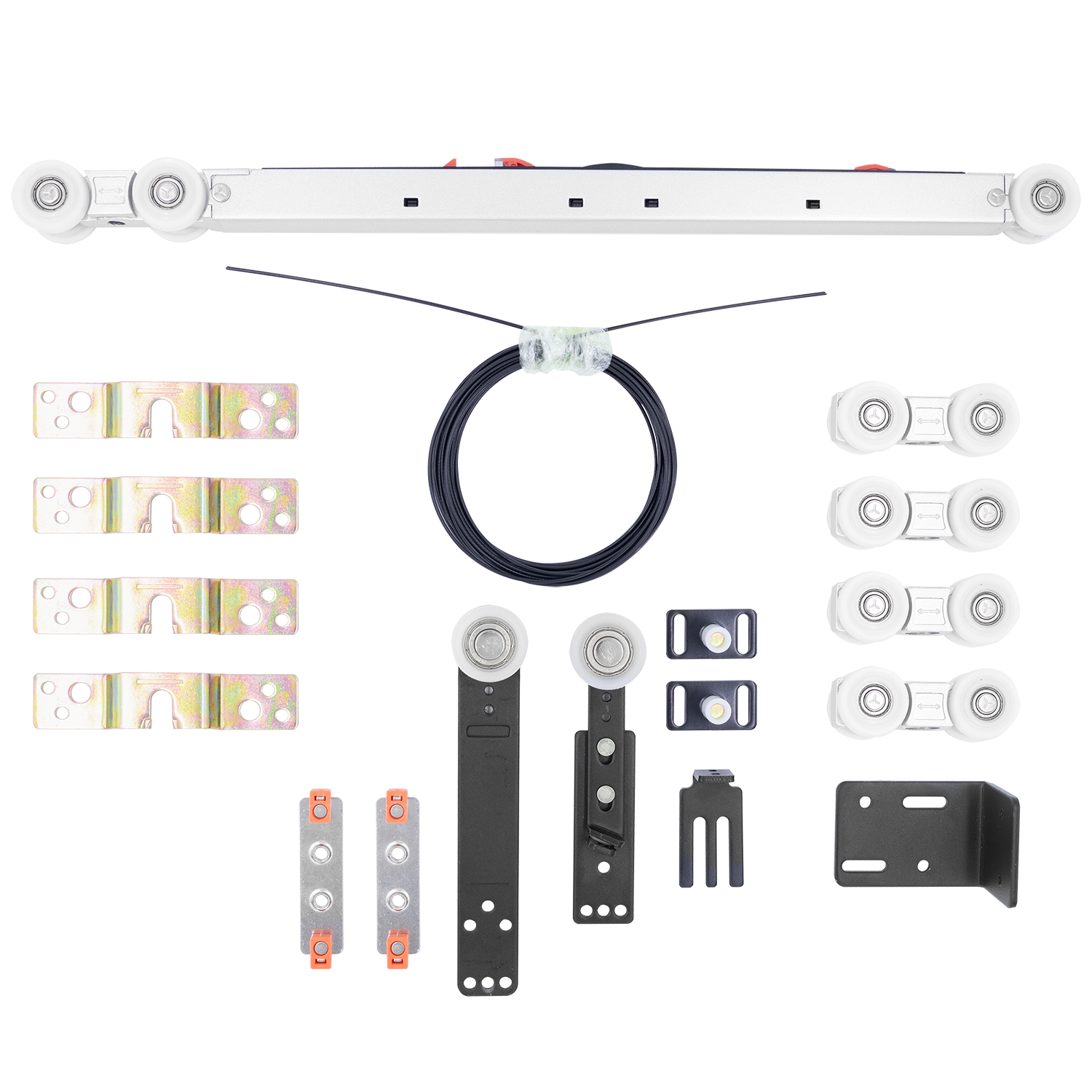 SET-TS 3+1, комплект системы TS для раздвижных дверей на 4 полотна (3 подвижных и 1 стационарное) фото купить Калининград
