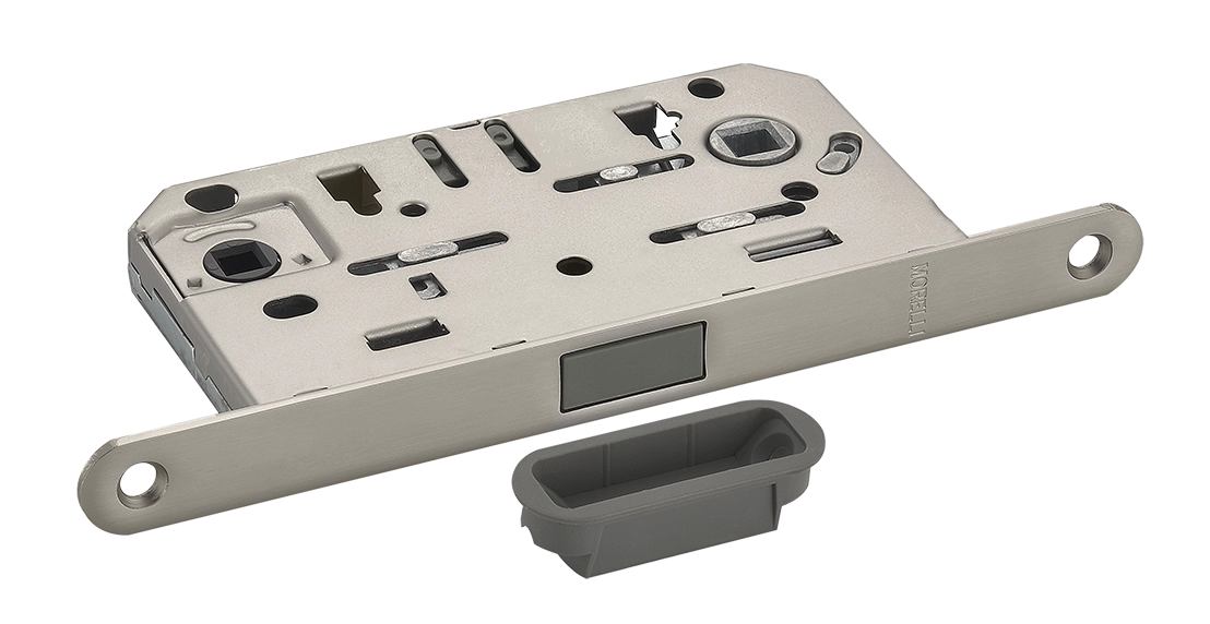 Защелка межкомнатная M1895 MSN магнитная, сантехническая, цвет матовый сатинированный никель фото купить Калининград