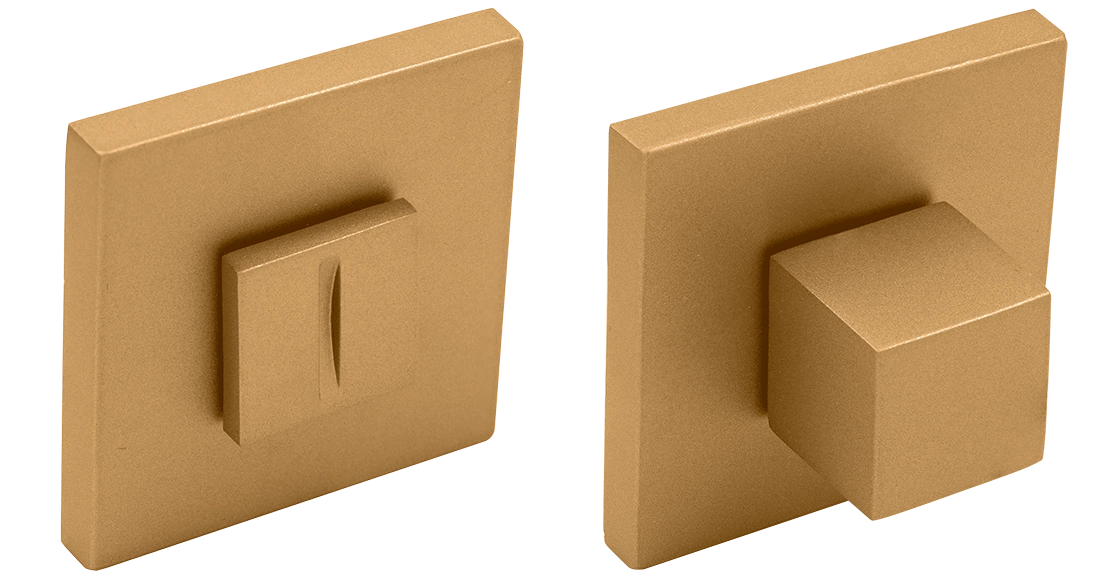 Завертка сантехническая MH-WC-S6 FTG на квадратной розетке 6мм цвет матовое итальянское золото фото купить Калининград