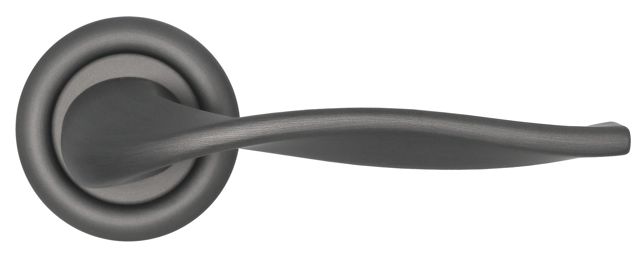 Ручка дверная SKYSCRAPER R7 SST на круглой розетке, цвет Летняя гроза/Summer Storm фото купить в Калининграде