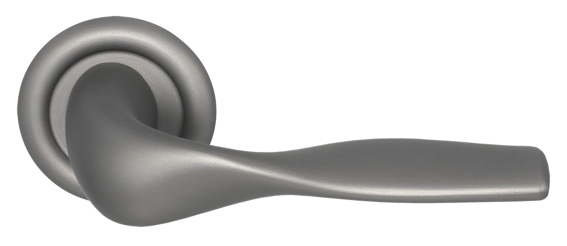 Ручка дверная LVB R7 WF на круглой розетке, цвет Зимняя стужа/Winter Frost фото купить Калининград