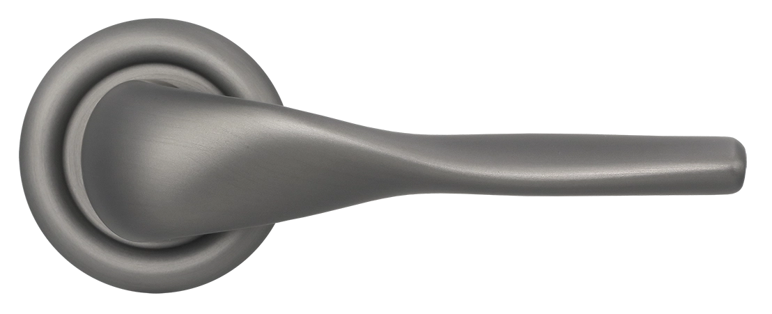 Ручка дверная LVB R7 WF на круглой розетке, цвет Зимняя стужа/Winter Frost фото купить в Калининграде