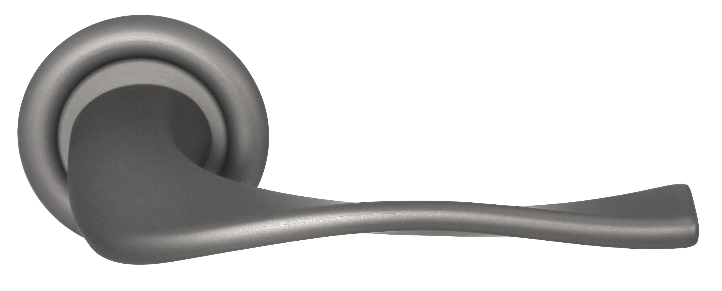 Ручка дверная SKYSCRAPER R7 WF на круглой розетке, цвет Зимняя стужа/Winter Frost фото купить Калининград