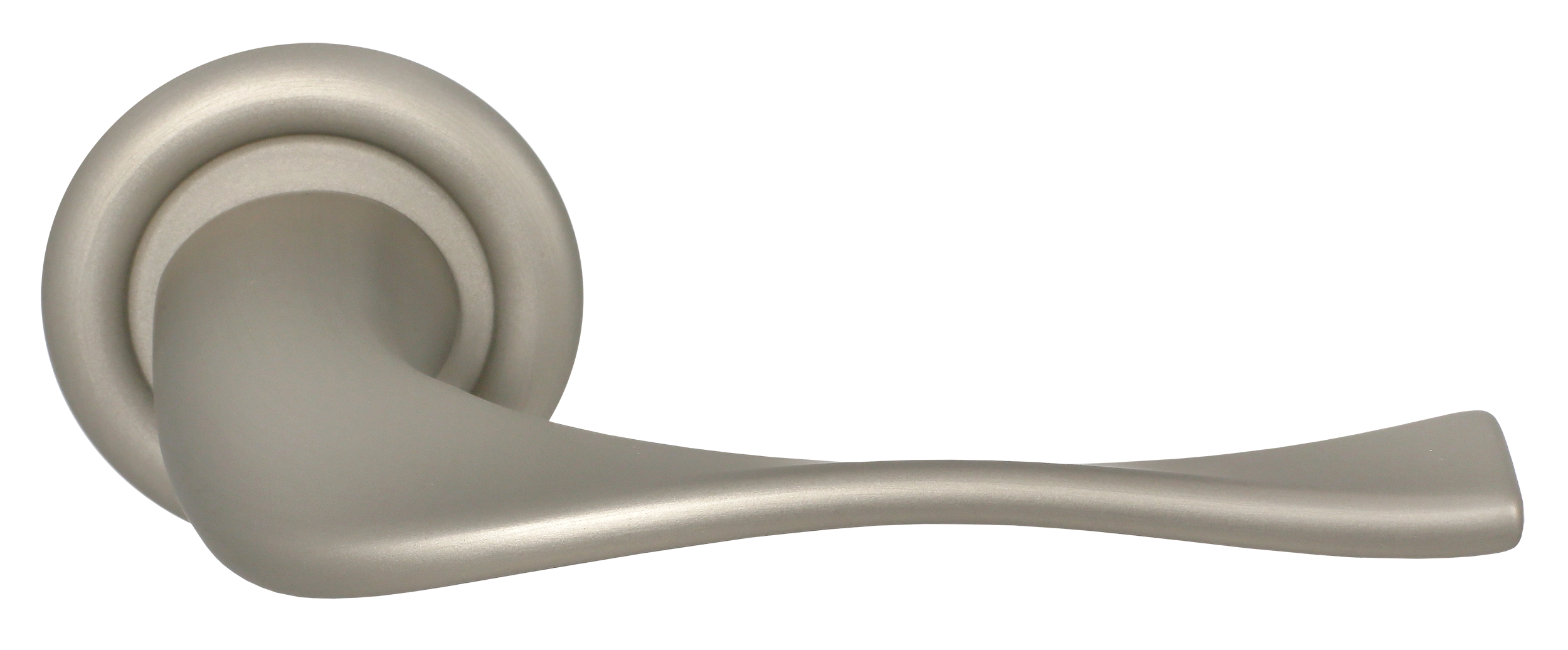 Ручка дверная SKYSCRAPER R7 SMI на круглой розетке, цвет Весенняя дымка/Spring Mist фото купить Калининград