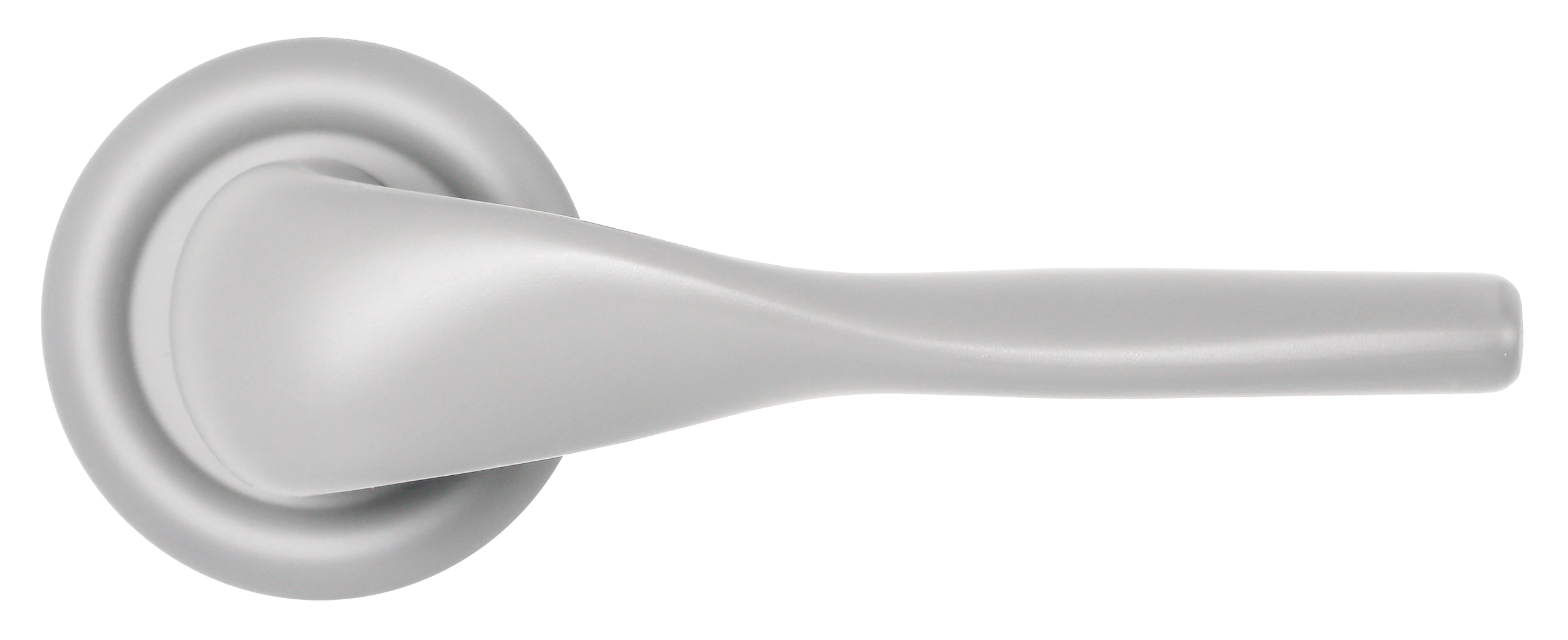 Ручка дверная LVB R7 SSW на круглой розетке, цвет Стокгольмский снегопад/Stockholm Snowfall фото купить в Калининграде