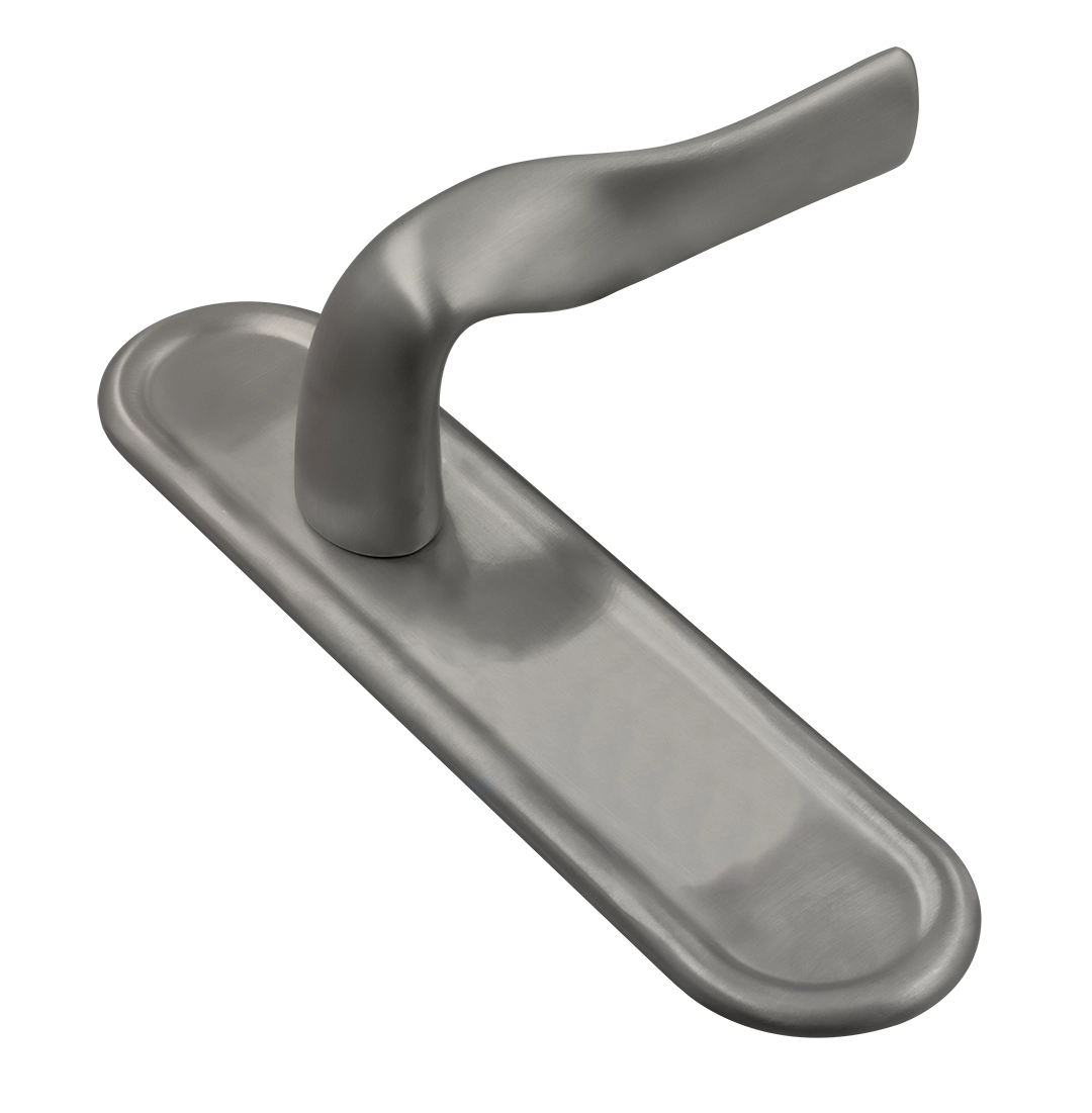 Ручка дверная LVB PLR WF на планке, цвет Зимняя стужа/Winter Frost фото купить Калининград