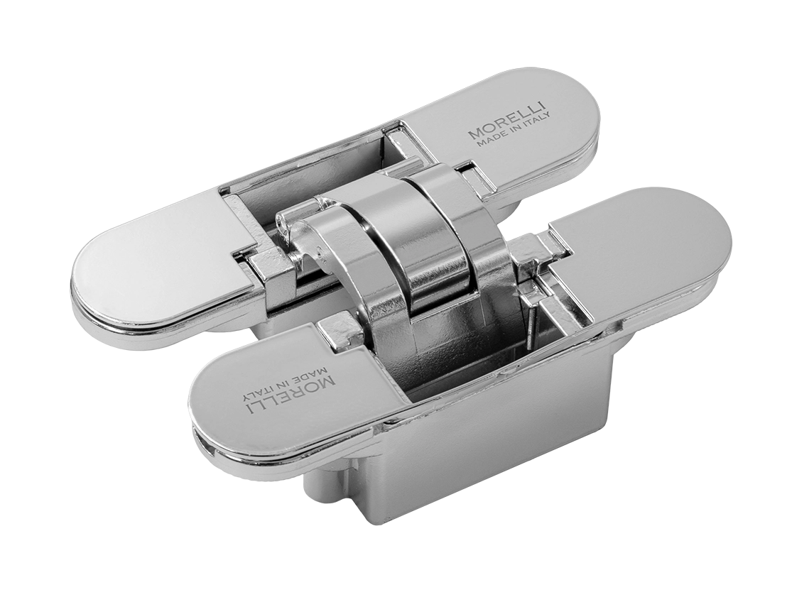 Петля скрытая HH-20 PC, врезная с 3D-регулировкой, вес полотна до 60 кг цвет хром фото купить Калининград