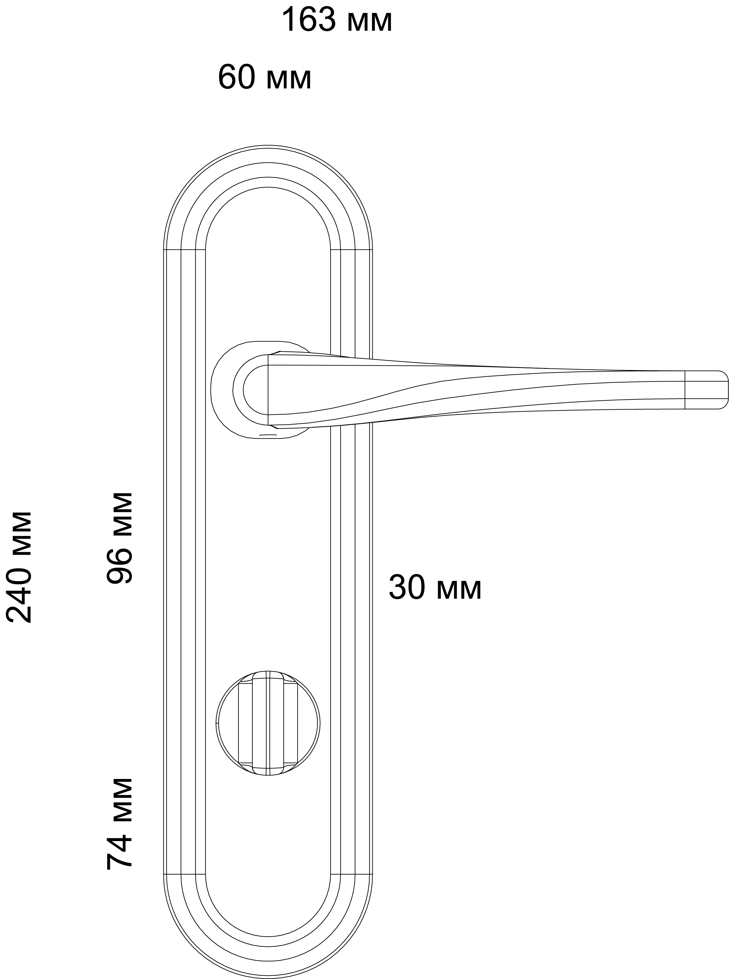 Ручка дверная THE OLYMPICS PLR WF на планке, цвет Зимняя стужа/Winter Frost фото фурнитура Калининград