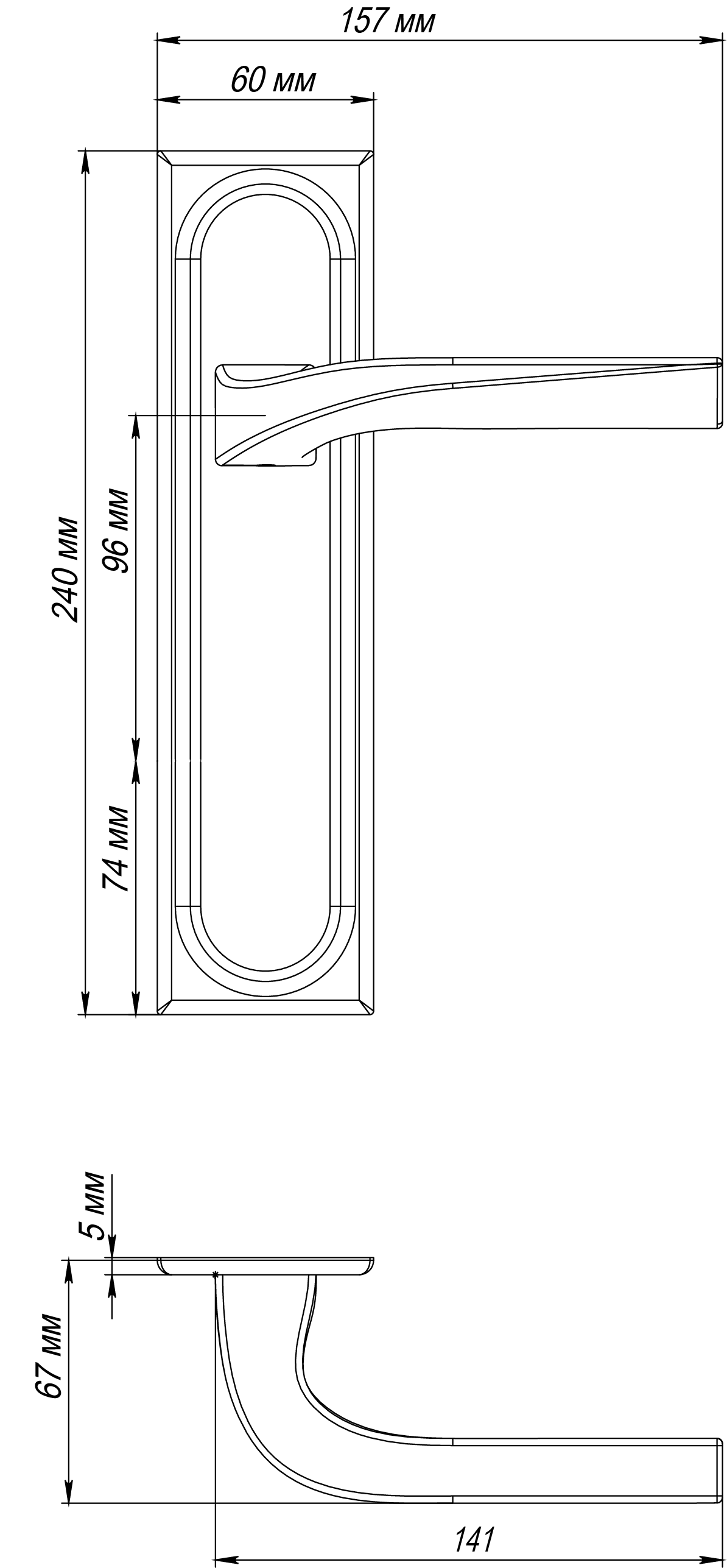 Ручка дверная WD CONCERT HALL PLS AH на планке, цвет Осенний мёд/Autumn Honey фото фурнитура Калининград