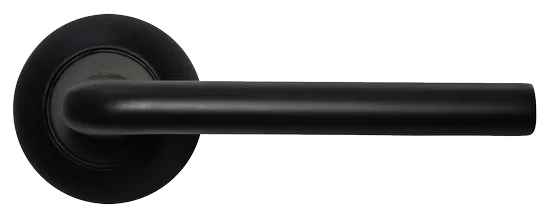 КОЛОННА, ручка дверная MH-03 BL, цвет - черный фото купить в Калининграде