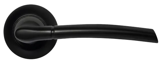 ПИЗА, ручка дверная MH-06 BL, цвет - черный фото купить в Калининграде