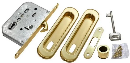 MHS150 L SG, комплект для раздвижных дверей, цвет - мат.золото фото купить Калининград