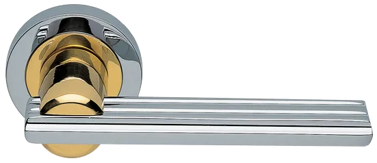 ORCHIDEA R2 COT, ручка дверная, цвет - глянцевый хром/золото фото купить Калининград