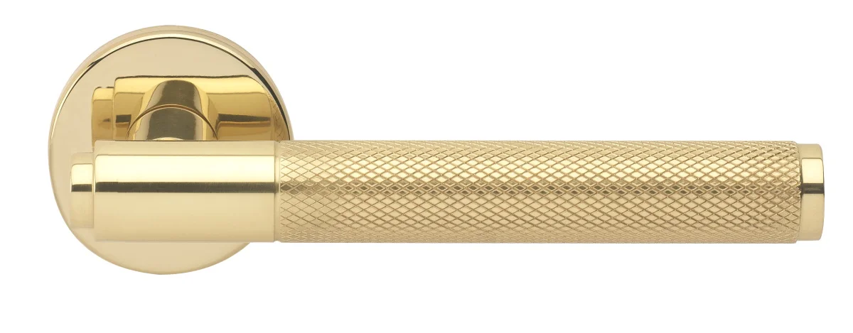 BRIDGE R6 OTL, ручка дверная с усиленной розеткой, цвет -  золото фото купить Калининград