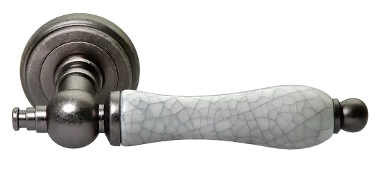 MART, ручка дверная MH-42-CLASSIC OMS/GR, цвет - старое мат.серебро/серый фото купить Калининград